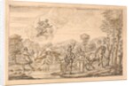 Guyon gives the child to Old Palmer, a nymph of Diana's chang'd into a fountain by William Kent