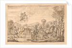 Guyon gives the child to Old Palmer, a nymph of Diana's chang'd into a fountain by William Kent