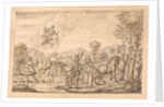 Guyon gives the child to Old Palmer, a nymph of Diana's chang'd into a fountain by William Kent