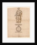 Design of a statue of George II in Roman armour by William Kent