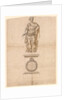 Design of a statue of George II in Roman armour by William Kent