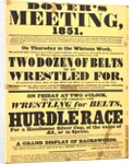 Poster of Dover's meeting advertising details of its festival by Anonymous