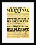 Poster of Dover's meeting advertising details of its festival by Anonymous