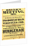 Poster of Dover's meeting advertising details of its festival by Anonymous