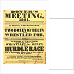 Poster of Dover's meeting advertising details of its festival by Anonymous