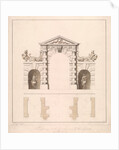 Design of the Gateway in to the Great Court at the Horse Guards by John Vardy