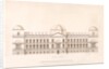 Elevation of the river front in the scheme to rebuild the Houses of Parliament by William Kent