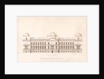 Elevation of the river front in the scheme to rebuild the Houses of Parliament by William Kent