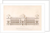 Elevation of the river front in the scheme to rebuild the Houses of Parliament by William Kent
