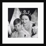The Queen Mother and Prince Charles at the Coronation by Cecil Beaton