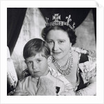 The Queen Mother and Prince Charles at the Coronation by Cecil Beaton