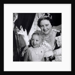 The Queen Mother and Princess Anne at the Coronation by Cecil Beaton