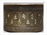 Basin featuring roundels with animals, hunting and fishing figures by Anonymous