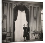 The Duke and Duchess of Windsor posing against a large window by Cecil Beaton