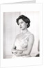 Princess Margaret in a formal one-shouldered evening dress by Cecil Beaton