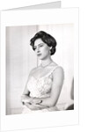 Princess Margaret in a formal one-shouldered evening dress by Cecil Beaton