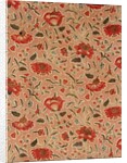 Dress fabric with floral pattern by Unknown