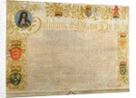 Letters patent in the name of William III and Mary II by Anonymous