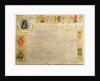 Letters patent in the name of William III and Mary II by Anonymous