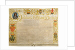 Letters patent in the name of William III and Mary II by Anonymous