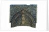 Section of a mihrab with floral ornament and Arabic inscriptions in relief by Unknown
