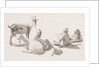 Goat herd and two men by Johan Jakob Biedermann