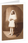 Natalie Edith Jamison at her confirmation day by Unknown