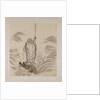 Lohan on the back of a dragon holding a pair of gourd vases by Unknown