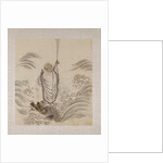 Lohan on the back of a dragon holding a pair of gourd vases by Unknown