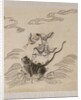 Lohan riding on the back of a tiger by Anonymous