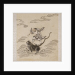 Lohan riding on the back of a tiger by Anonymous