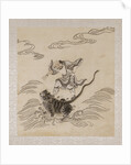 Lohan riding on the back of a tiger by Anonymous