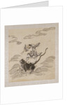 Lohan riding on the back of a tiger by Anonymous