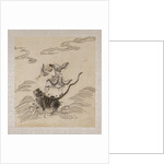 Lohan riding on the back of a tiger by Anonymous