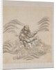 Lohan riding what is possibly a sea-horse by Anonymous