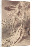 Achilles dragging the body of Hector round the walls of Troy by Isaac Tylor