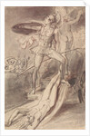 Achilles dragging the body of Hector round the walls of Troy by Isaac Tylor