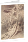 Achilles dragging the body of Hector round the walls of Troy by Isaac Tylor