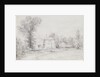 Drawing depicting a cottage by John Constable