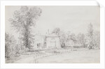 Drawing depicting a cottage by John Constable