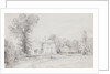 Drawing depicting a cottage by John Constable