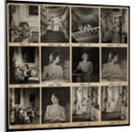 Contact print showing Princess Elizabeth by Cecil Beaton