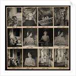 Contact print showing Princess Elizabeth by Cecil Beaton