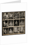 Contact print showing Princess Elizabeth by Cecil Beaton