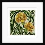 Carnation flowers tile by William De Morgan