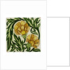 Carnation flowers tile by William De Morgan