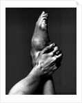 London Contemporary Dance School student's hand holding a foot by Anthony Crickmay