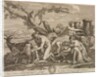 Jupiter nourished by the Corybantes by Guillaume Château; Nicolas Poussin