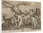Jupiter nourished by the Corybantes by Guillaume Château; Nicolas Poussin