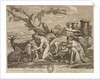 Jupiter nourished by the Corybantes by Guillaume Château; Nicolas Poussin